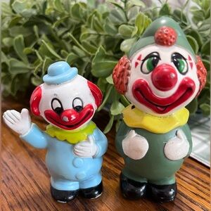 1960’s Happy Circus Clown Figures Hong Kong Cake Topper‎ Decoration Toy